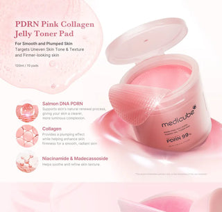 Medicube - PDRN 99% Pink Collagen Toner Pad 70s